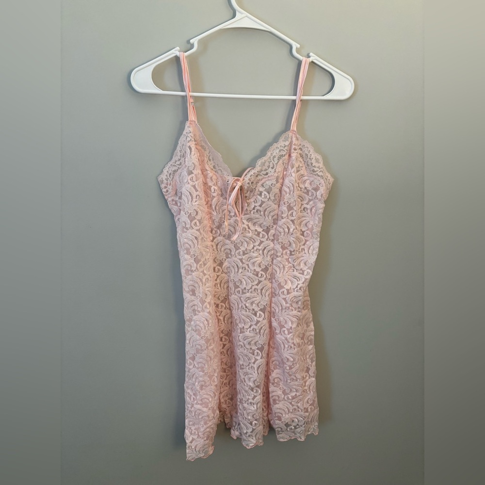 Vintage Delicates Blush Lace Slip